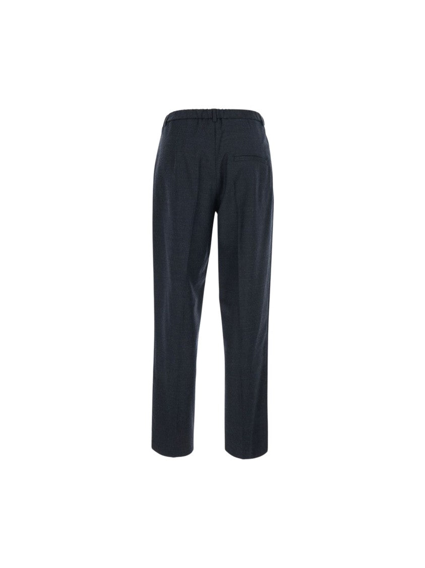 Tela Mid-Rise Tailored Wool Straight-Leg Pants