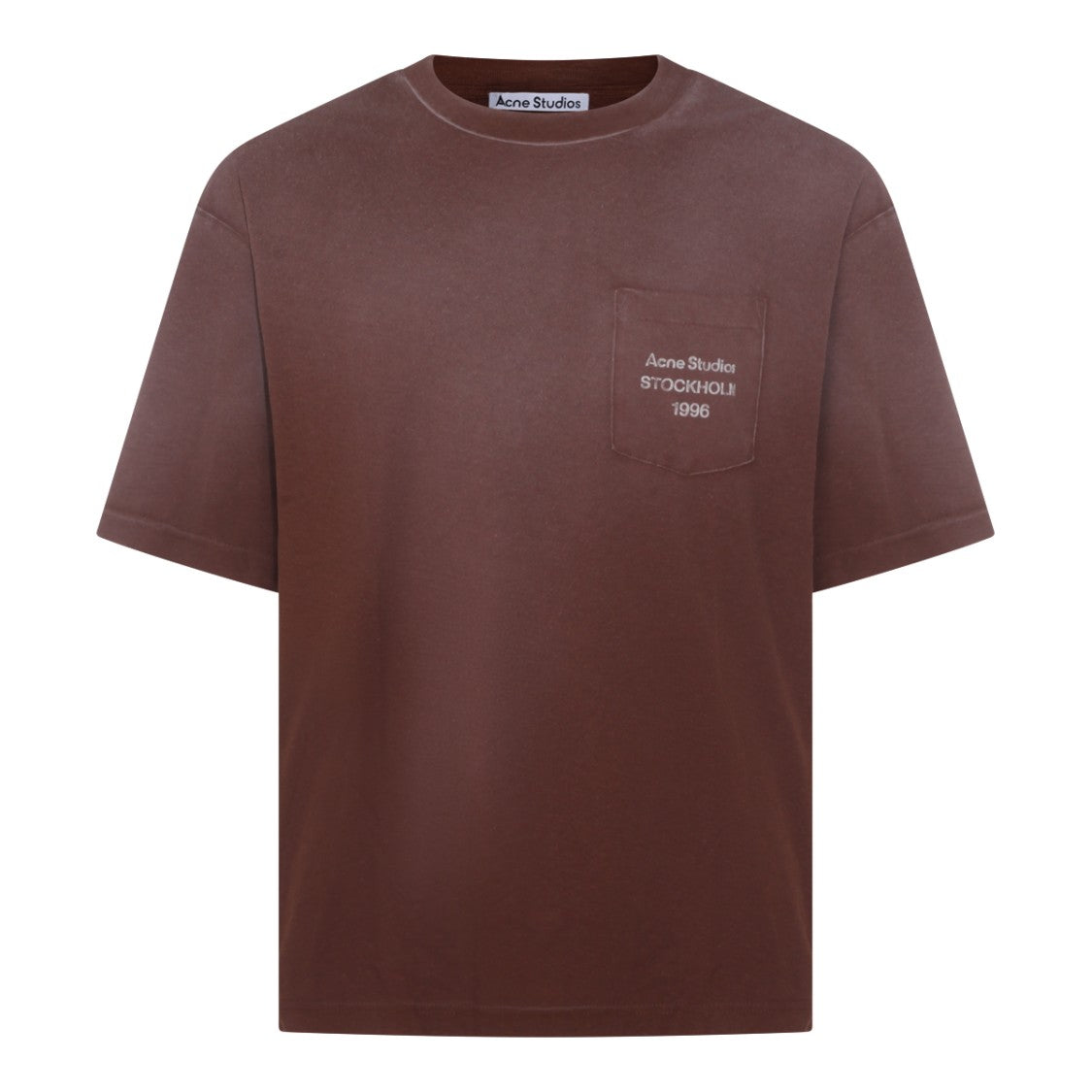 Acne Studios Short-Sleeve Brown T-Shirt With Chest Pocket