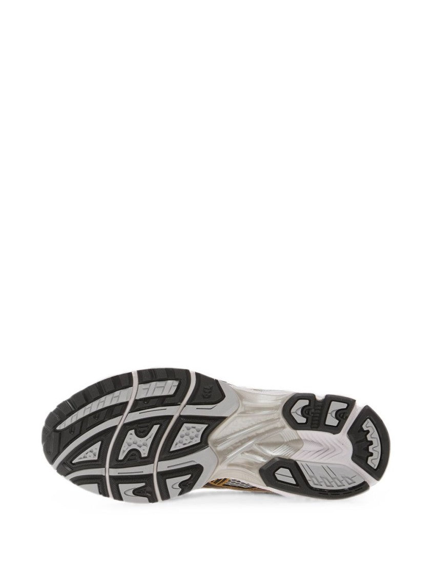 Asics Silver Breathable Mesh Panels Synthetic Leather Sneakers