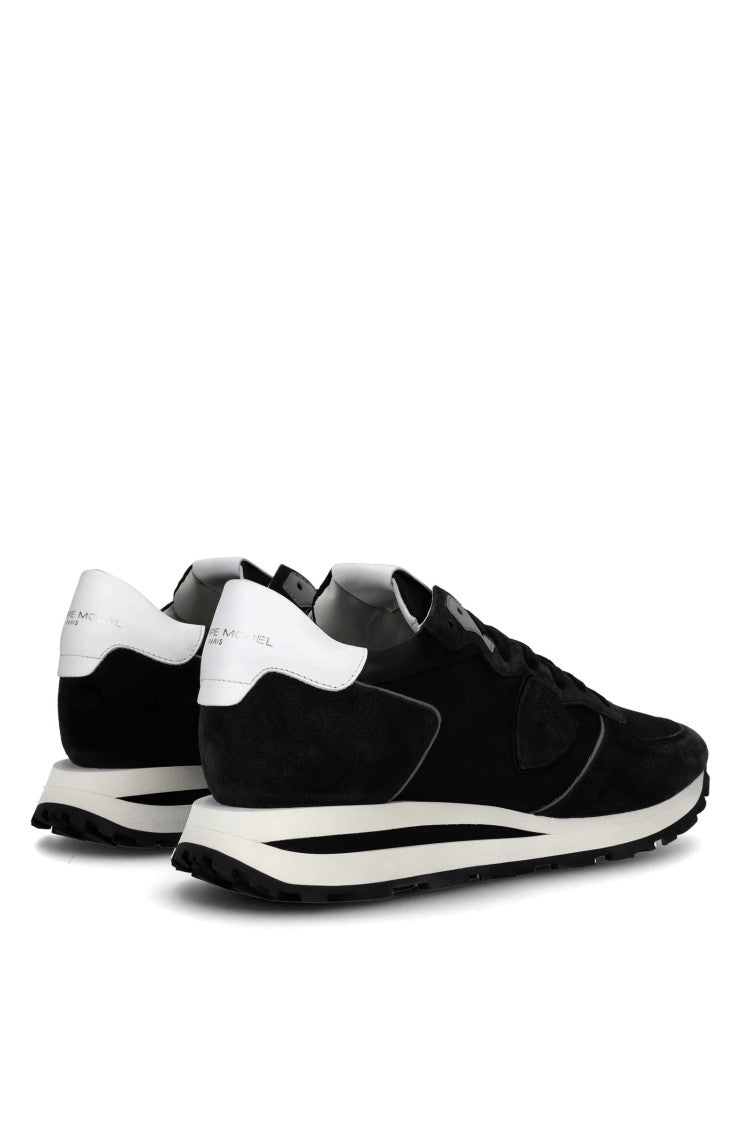 Philippe Model White Tropez Suede Nylon Sneakers