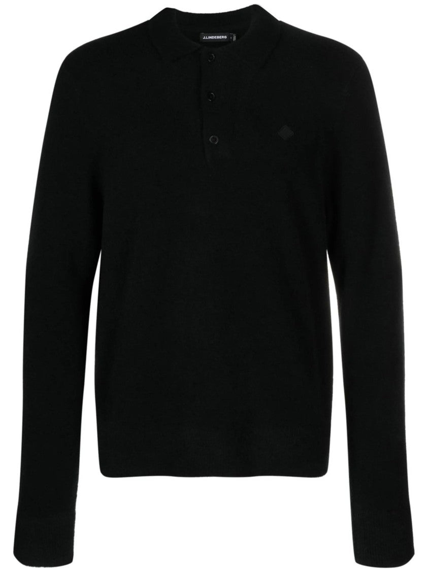 J.Lindeberg Yann Merino Logo Polo Shirt
