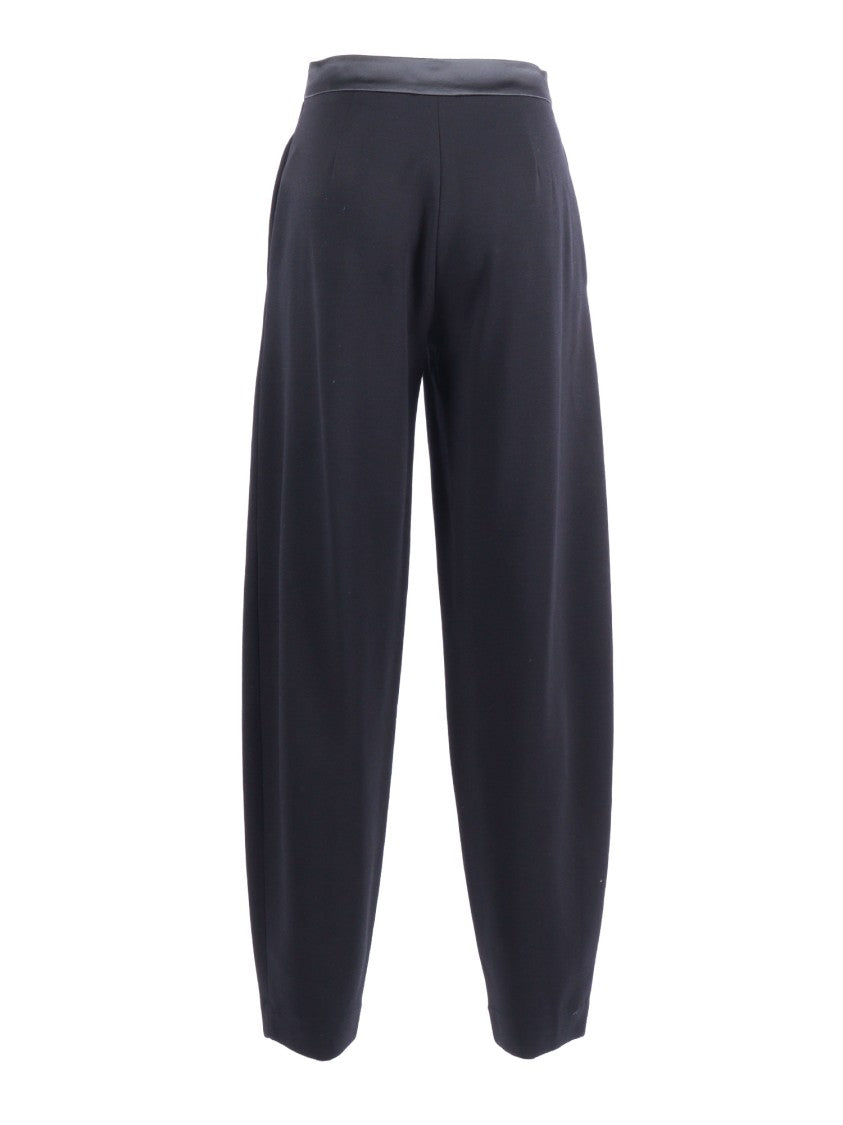 Emporio Armani Minimalist Tapered Ankle Straight-Leg Pants