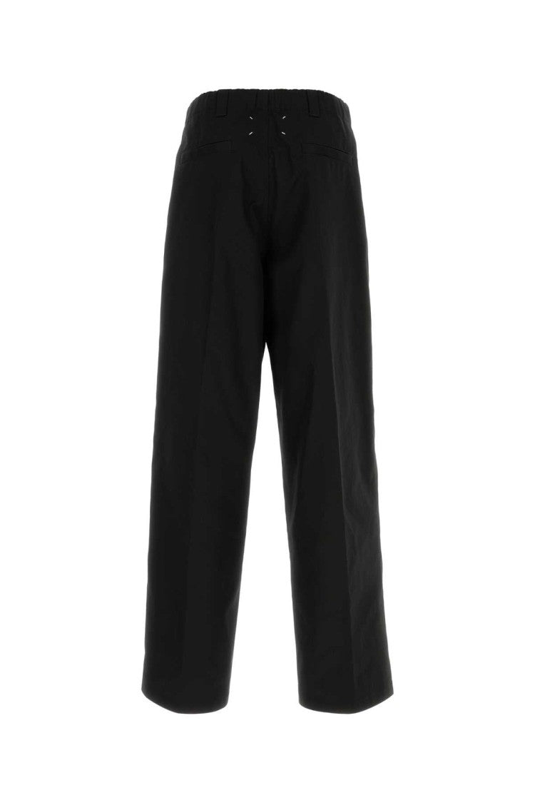 Maison Margiela Black Polyester Blend Pant