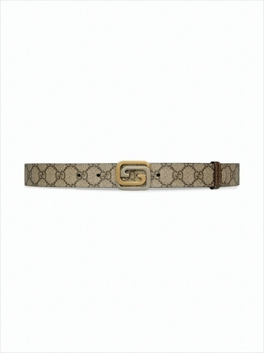 Gucci Leather Belt With Interlocking Double-G Buckle