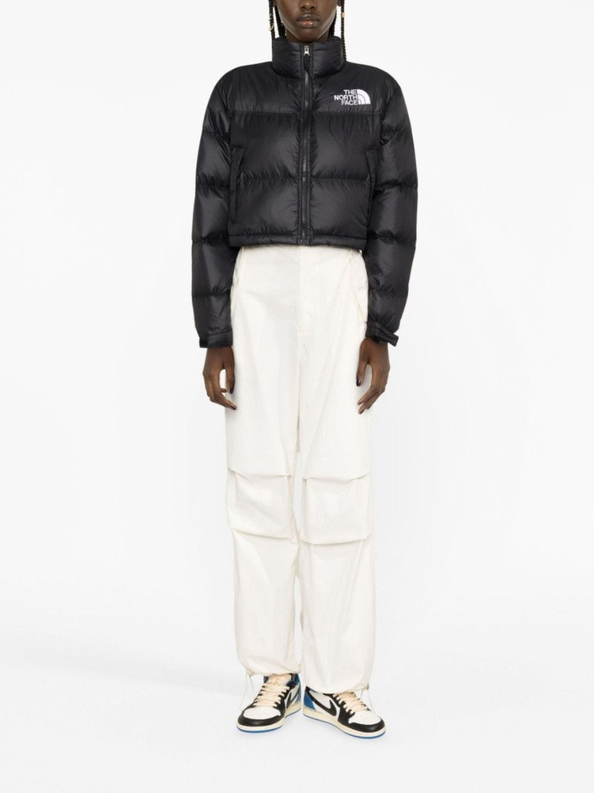 The North Face Cropped Puffer Parka With Functional Zipper
