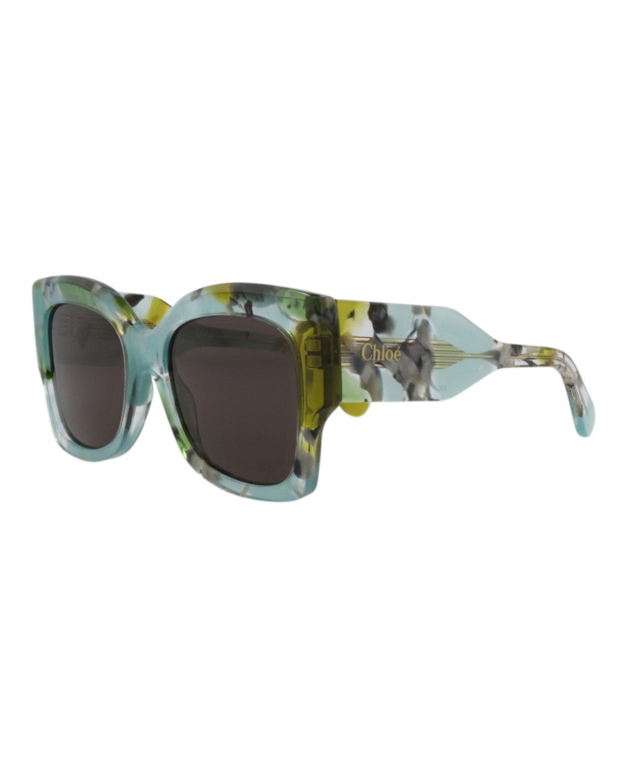 Chloé Square-Frame Recycled Acetate Sunglasses