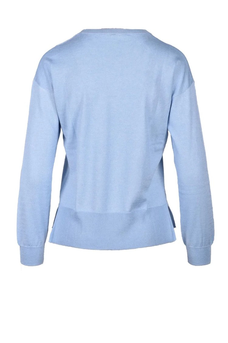 Wild Cashmere Silk And Cashmere Sweater - Light Blue