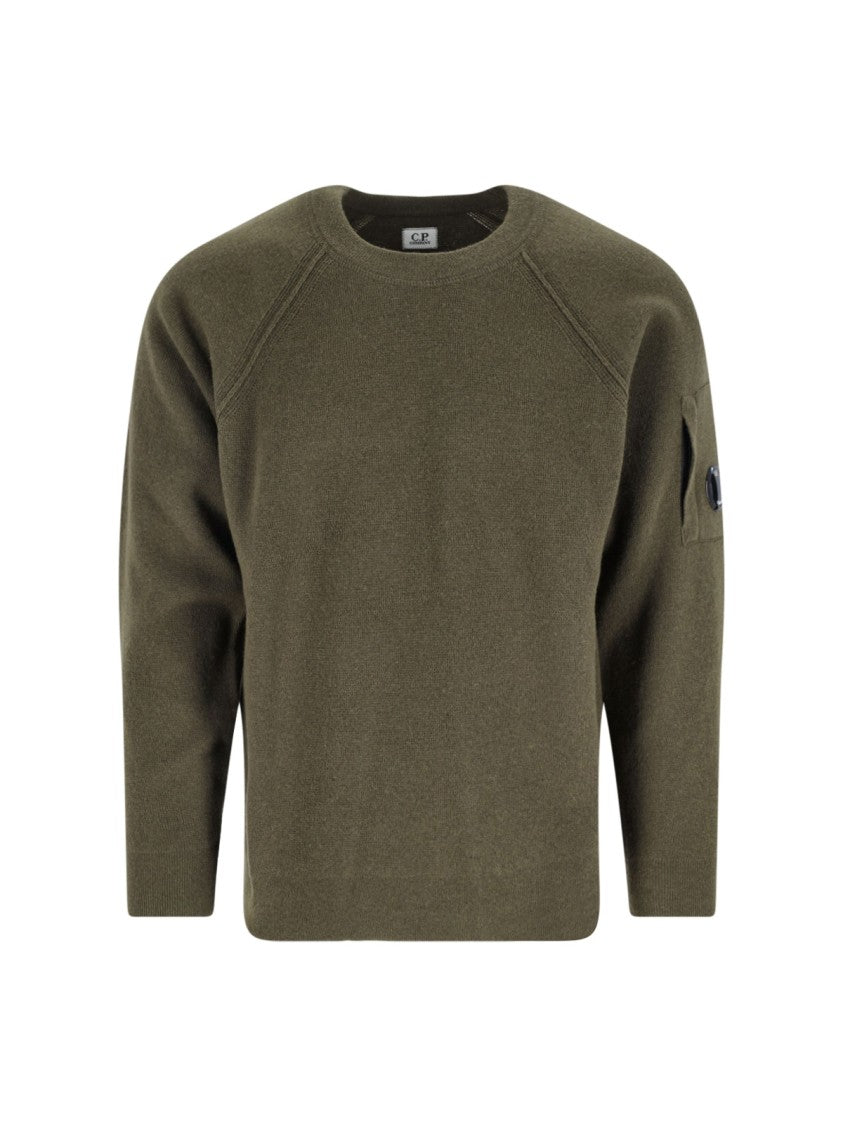 C.P. Company Classic Knit Sweater In Rich Green Hue