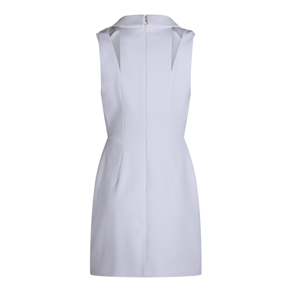 Elisabetta Franchi Ivory Dress With Timeless Silhouette