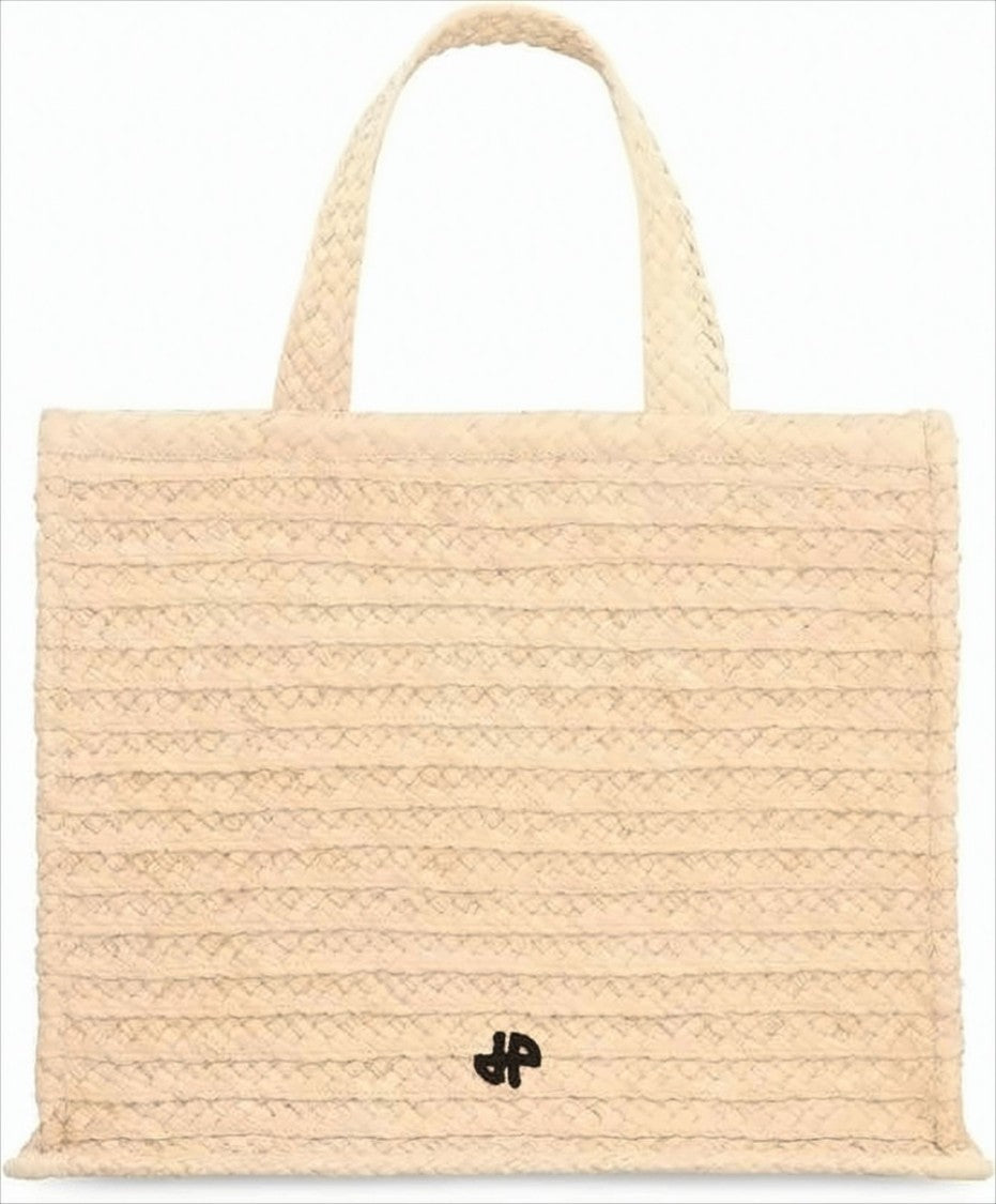Patou Braided Raffia Tote Bag