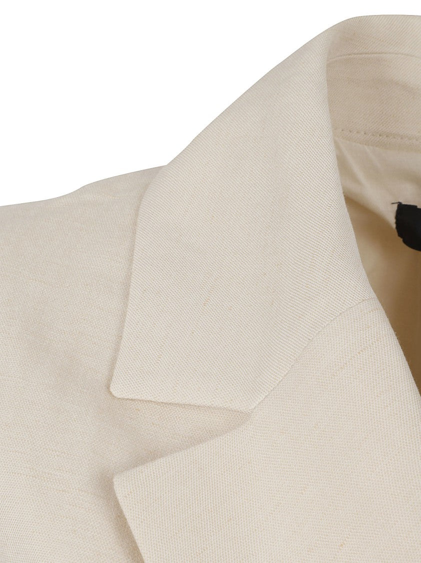Max Mara Wrap Jumpsuit With Cropped Wide Legs