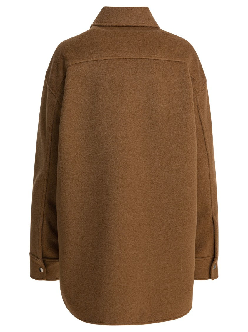 Semper Relaxed Fit Brown Jacket With Classic Collar