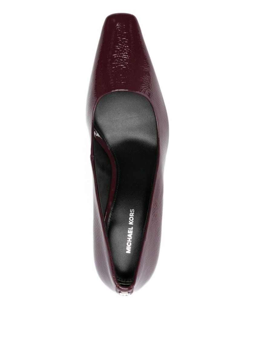 Michael Kors Mid-Heel Pumps In Calfskin With Glossy Finish