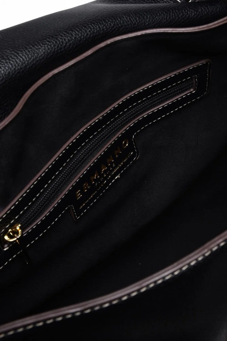 Ermanno Firenze Flap Treasure Handbag - Black
