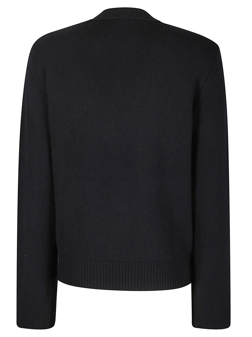 Lisa Yang Knitted Cashmere Cardigan With V-Neck And Button Closure