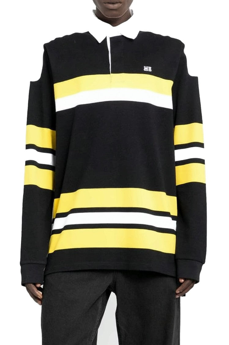 Wales Bonner Bold Stripe Long-Sleeve Shirt With Embroidered Logo