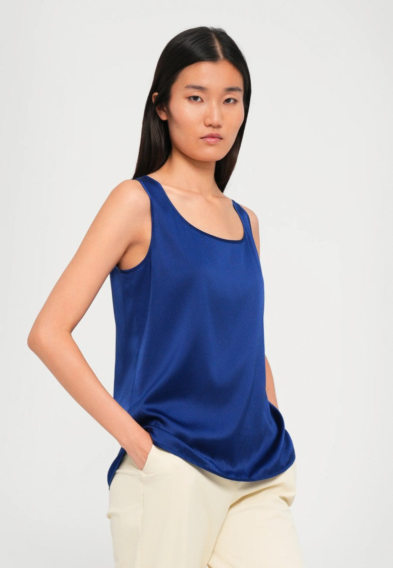 Max Mara Silk-Blend Sleeveless Top With Design