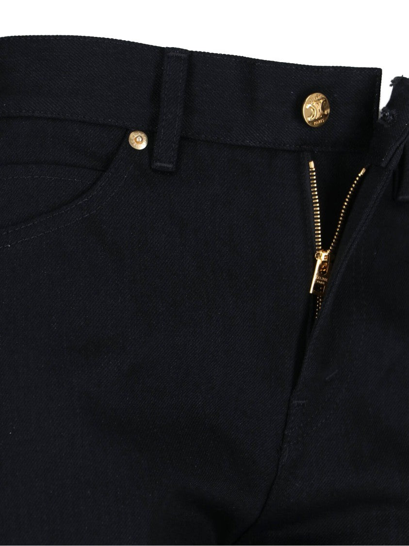 Céline Bootcut Jeans With Classic Five-Pocket Design And Flared Hem