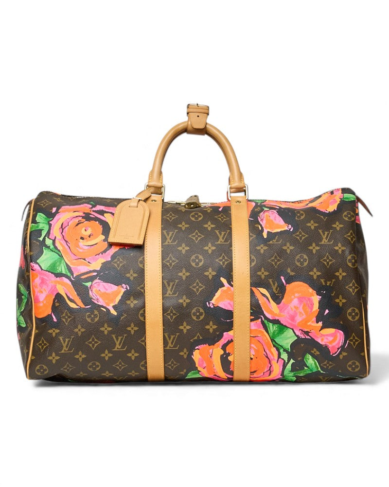 Louis Vuitton Keepall 50 Stephen Sprouse Roses L.E.