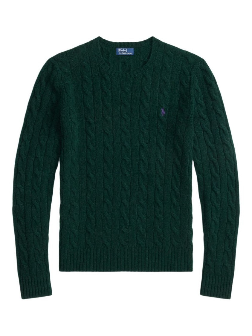 Polo Ralph Lauren Cable Knit Sweater With Crew Neck And Signature Logo