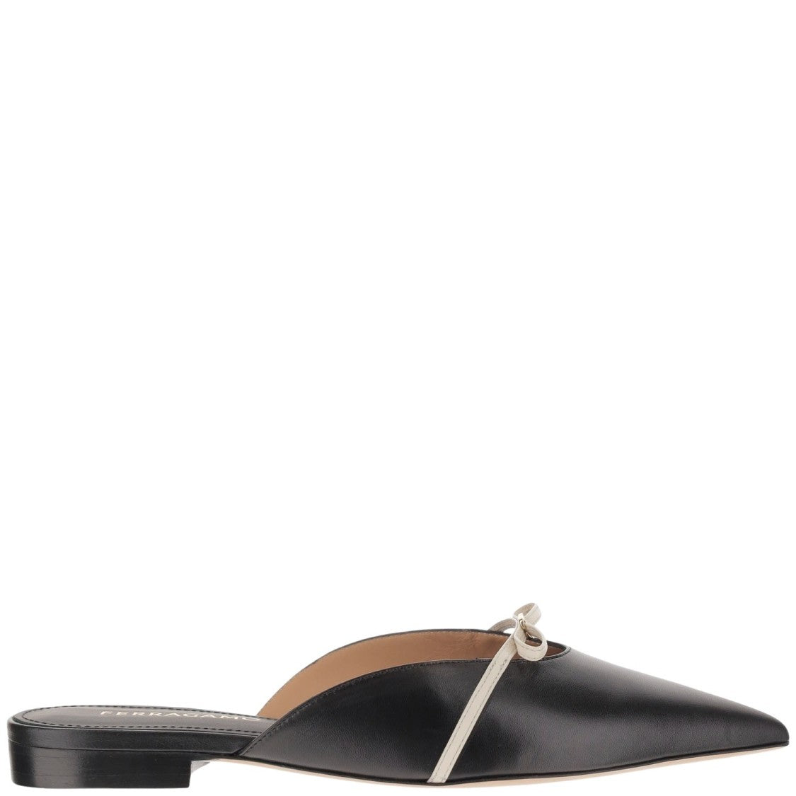 Salvatore Ferragamo Leather Mules With Bow