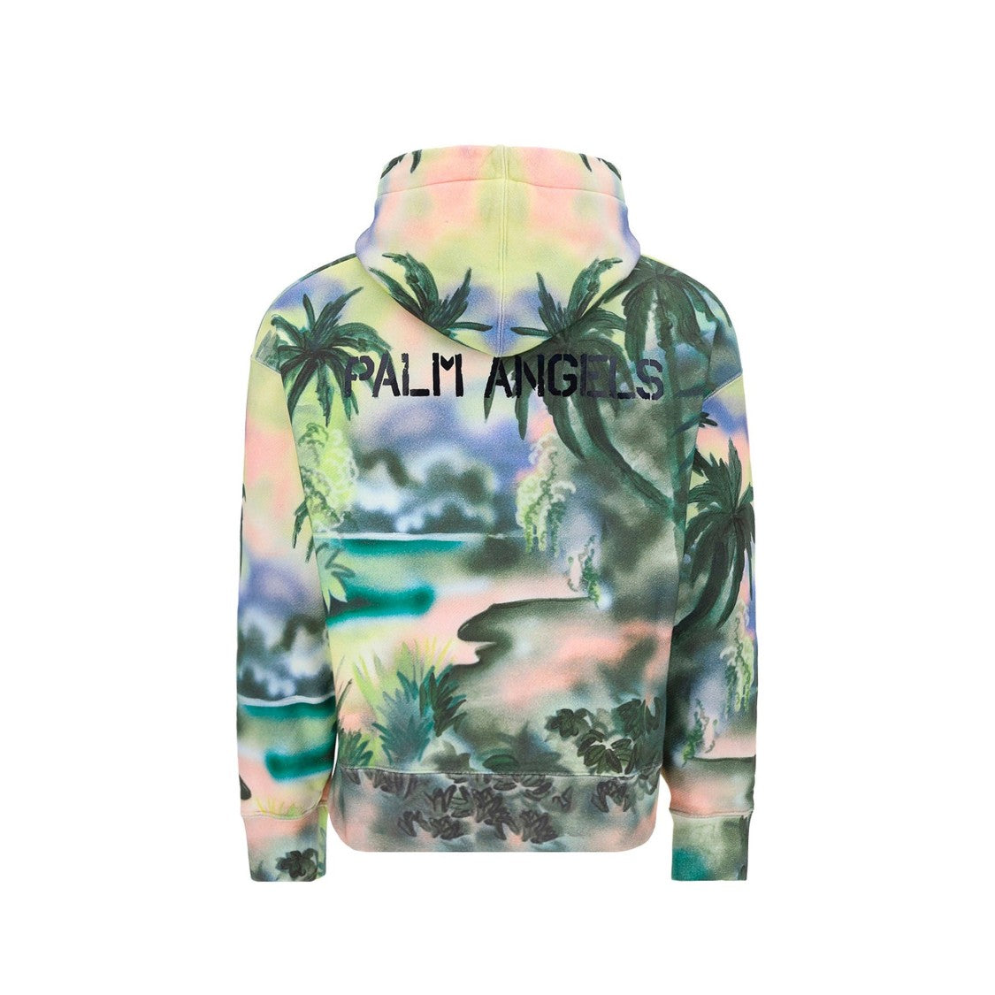 Palm Angels Cotton Logo Hooded Sweatshirt