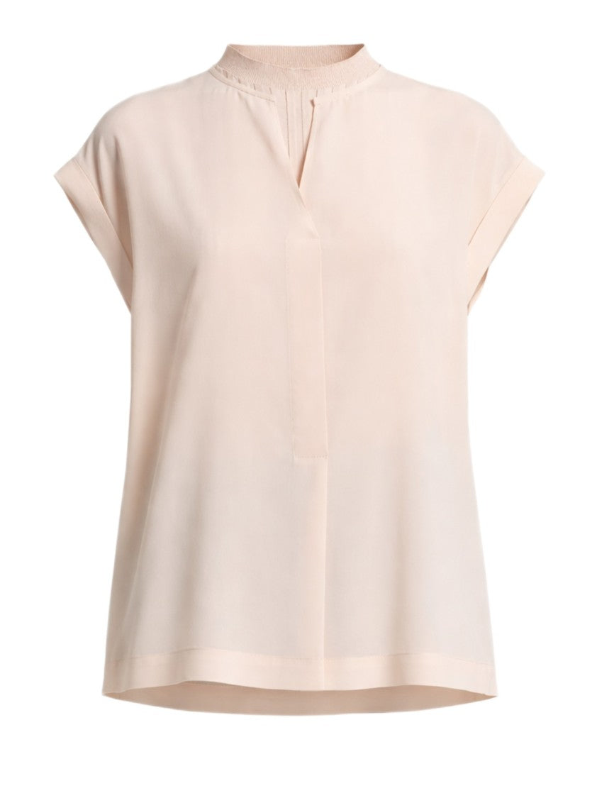 Peserico Loose-Fitting Blouse With Pleated Details
