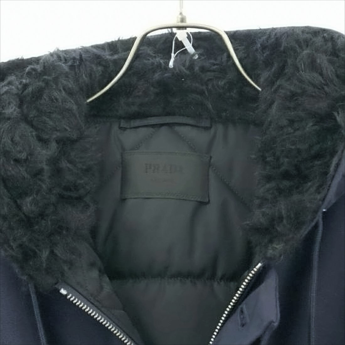 Prada Long Hooded Casual Jacket With Pouch And Belted Waist