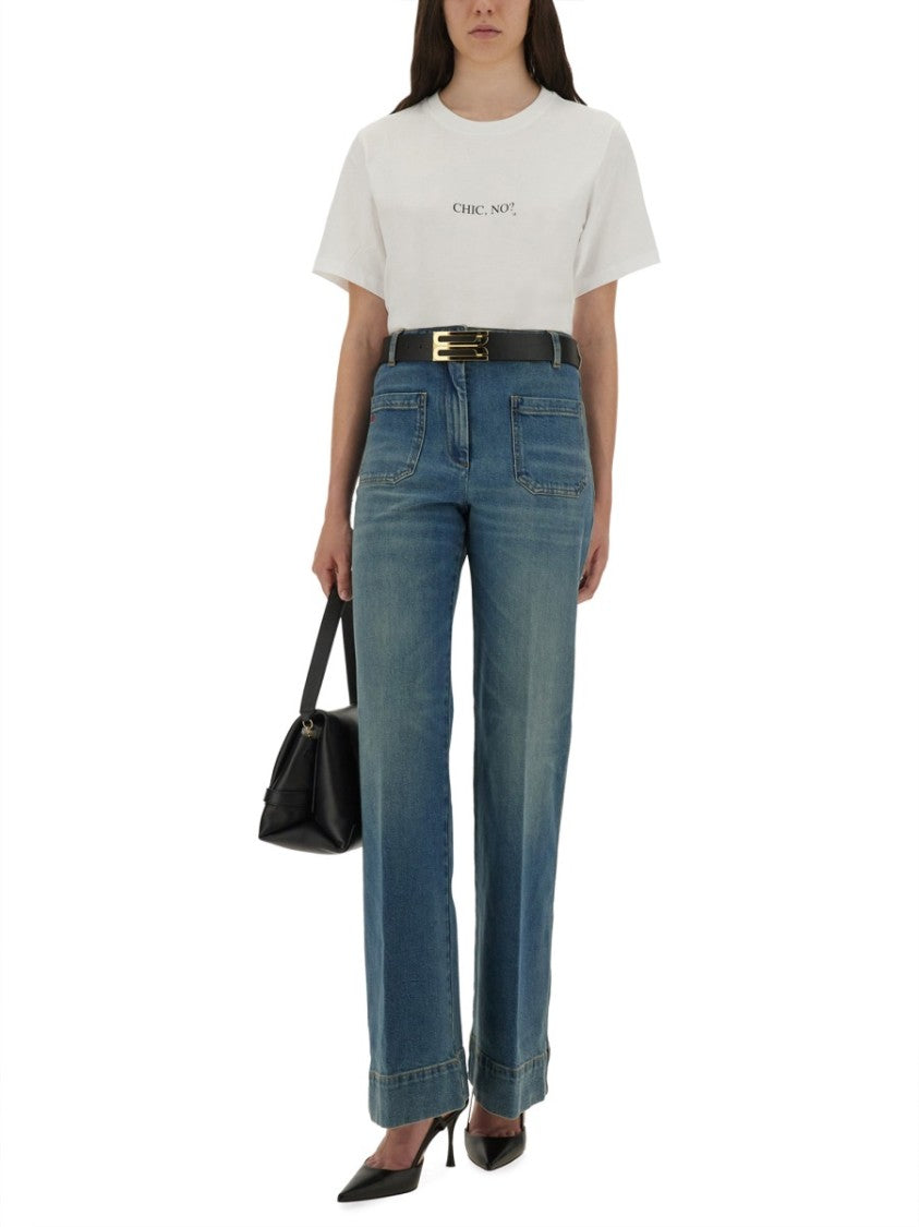 Victoria Beckham "Alina" Flare Jeans