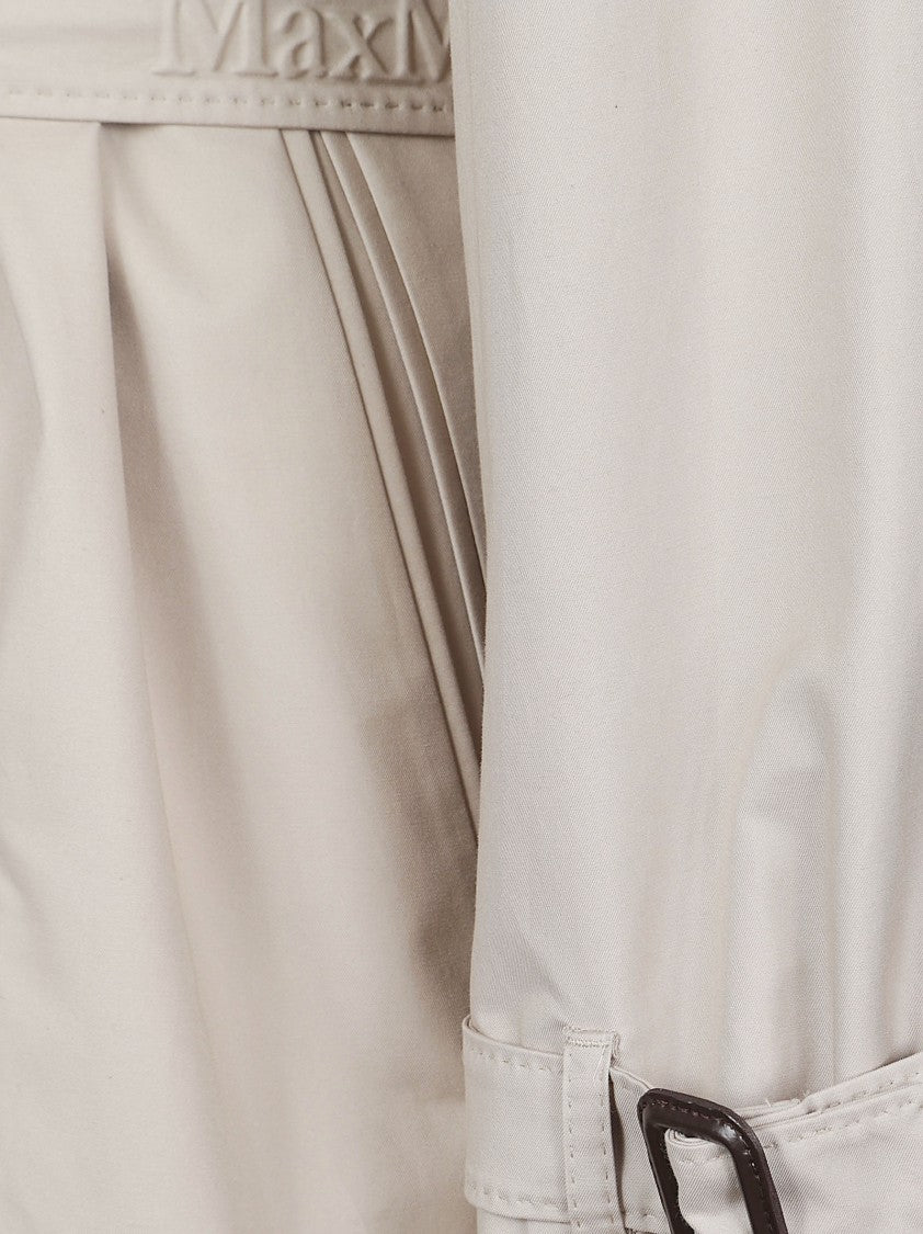 Max Mara Short Trench Coat With Double-Breasted Front