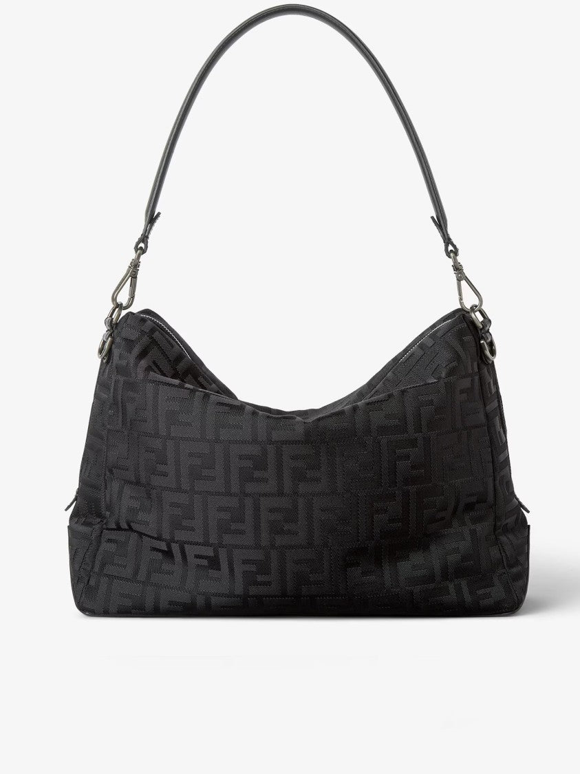 Fendi Lui L Rectangular Nylon Embossed Bag