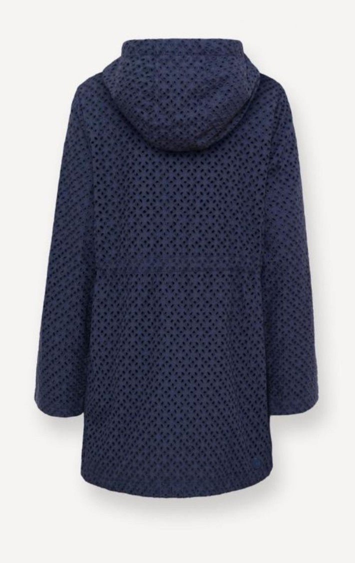 Colmar Perforated Fabric Hooded Jacket With Drawstrings