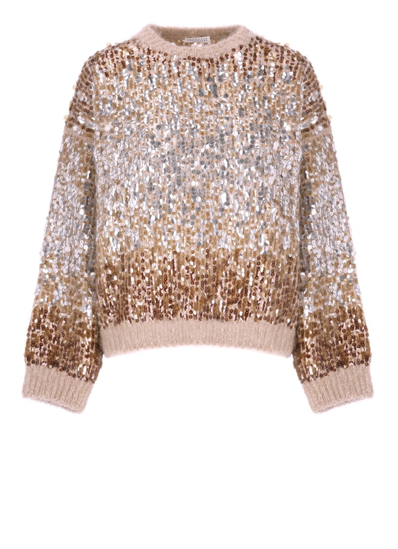 Brunello Cucinelli Brown Mohair Sweater