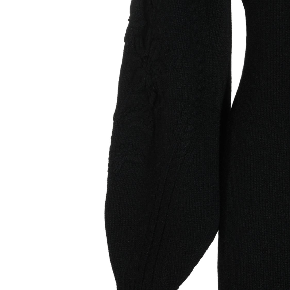 Twin-Set Fitted Voluminous Sleeve Knit Mini Dress