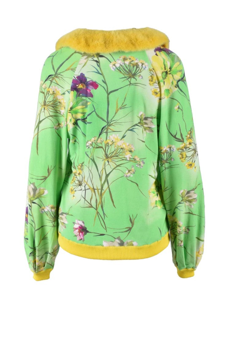 Salvatore Piccione Blumarine Silk Cardigan - Green