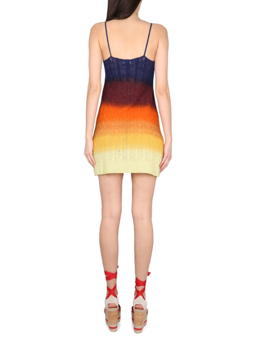 Etro Shaded Wool Mini Dress