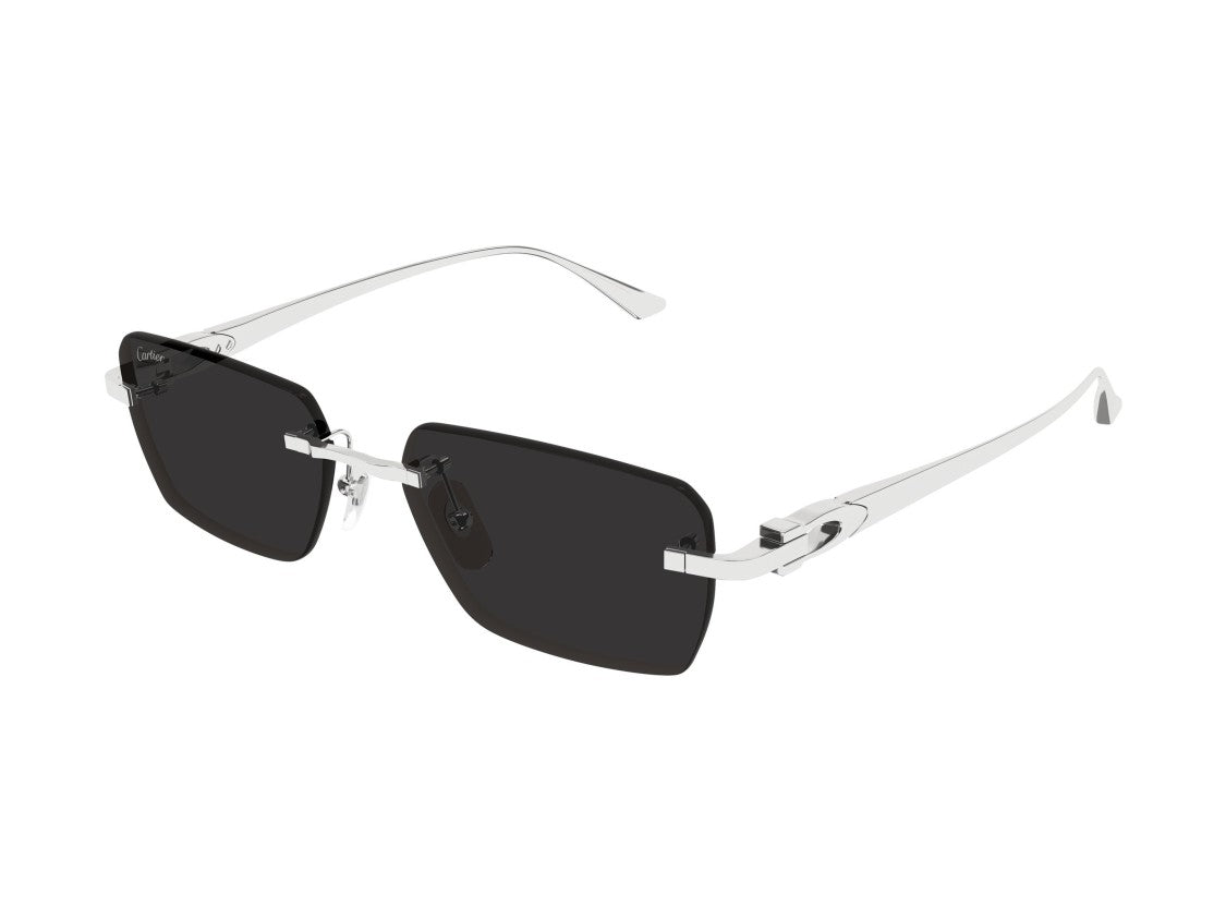 Cartier Ct0660s Rimless Titanium Square Sunglasses