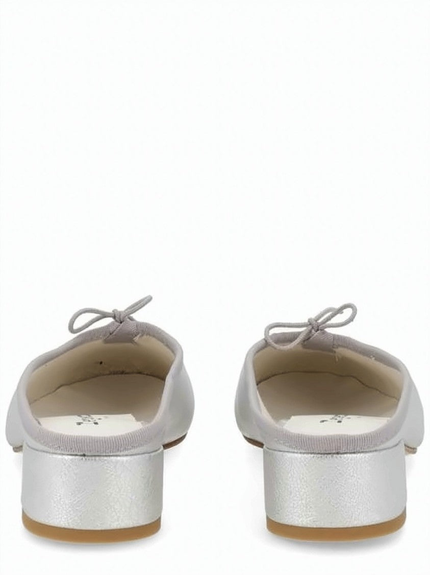 Repetto Pointed-Toe Calf Leather Mule With Circular Buckle