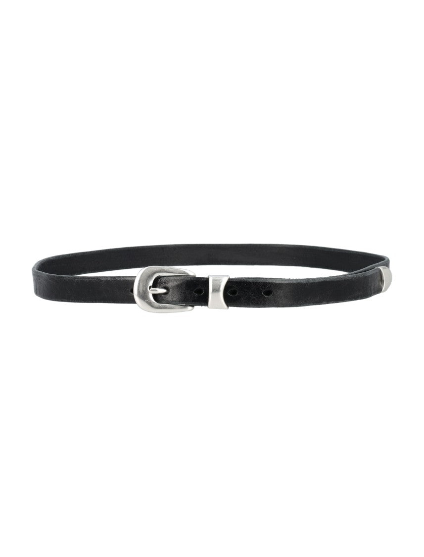 Our Legacy Leather 2Cm Buckle Belt