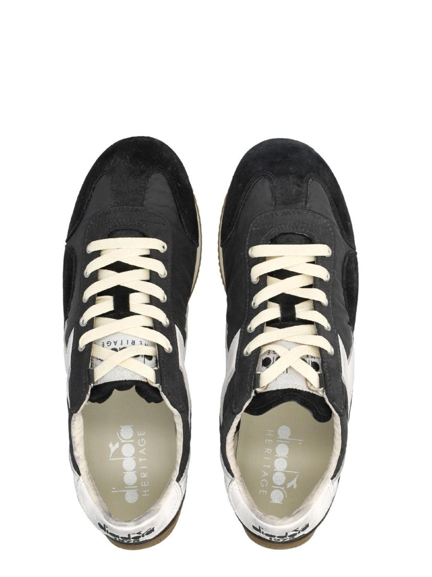 Diadora Black Equipe Vela Gum Sole Sneakers