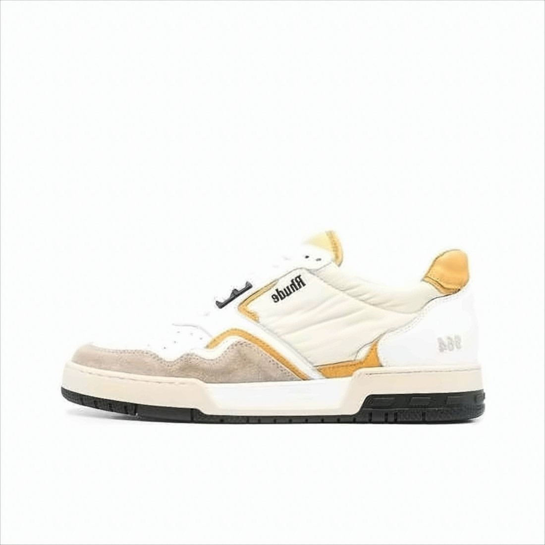 Rhude Low-Top Sneakers With Suede And Mustard Accents