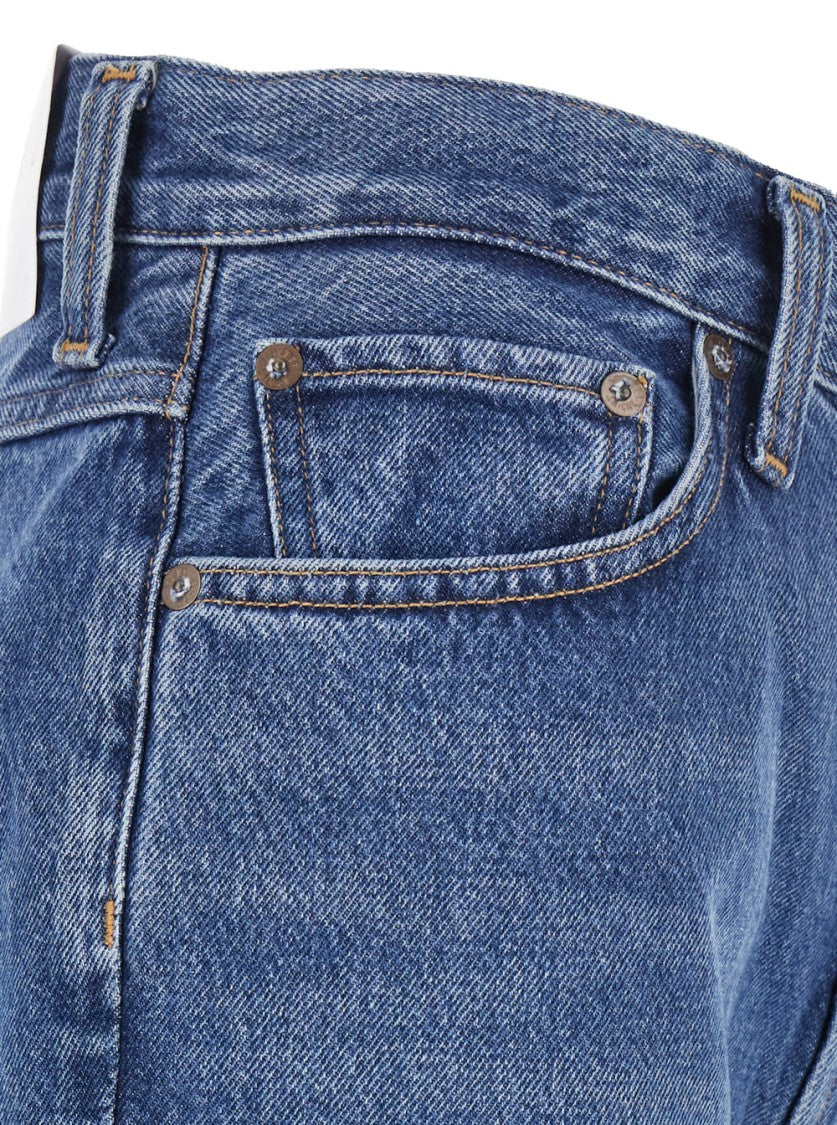 Agolde Blue High-Waisted Flared Jeans