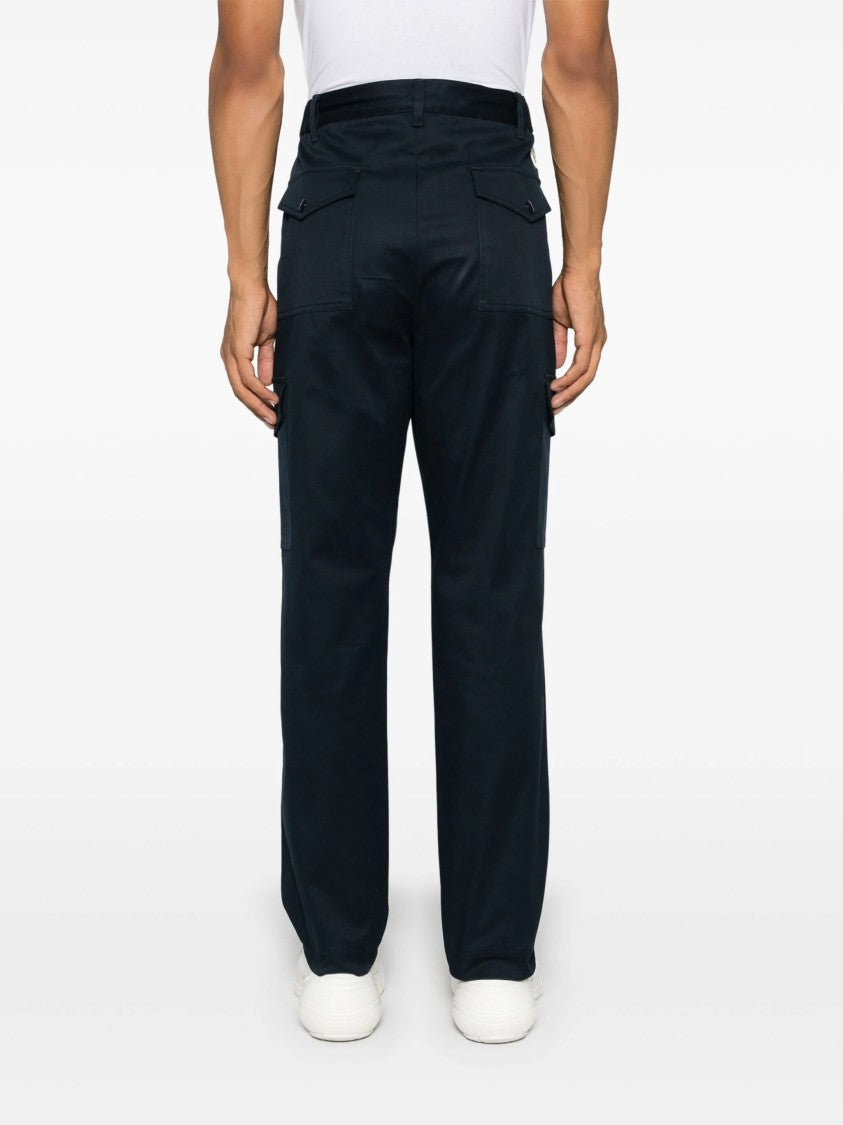Moncler Blue Pantalone Sportivo Stretch Gabardine Trousers