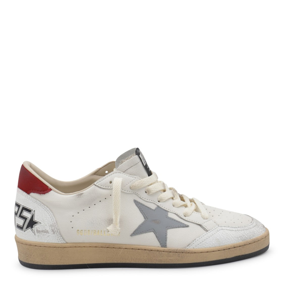 Golden Goose White Leather Ball Star Sneakers