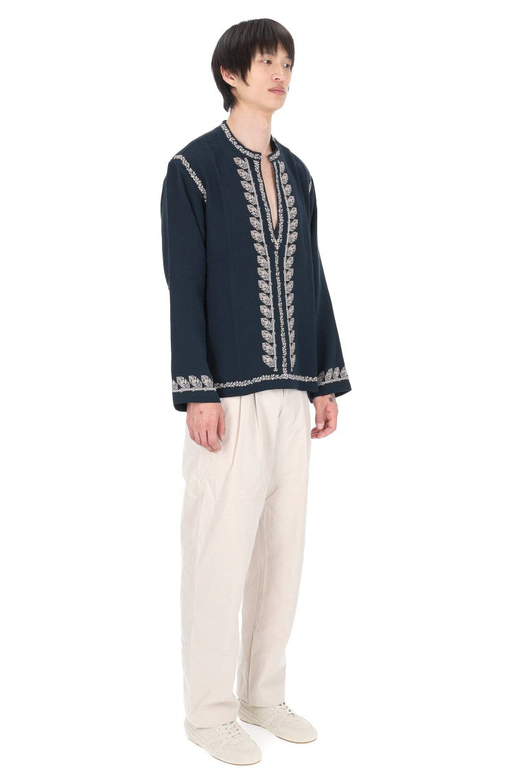 Isabel Marant Cizalie Embroidered Cotton Gauze Bohemian Blouse