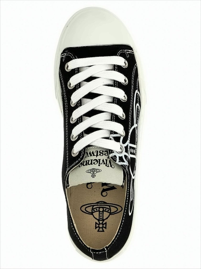 Vivienne Westwood Low-Top Sneakers With Contrasting Detail And Bold Emblem
