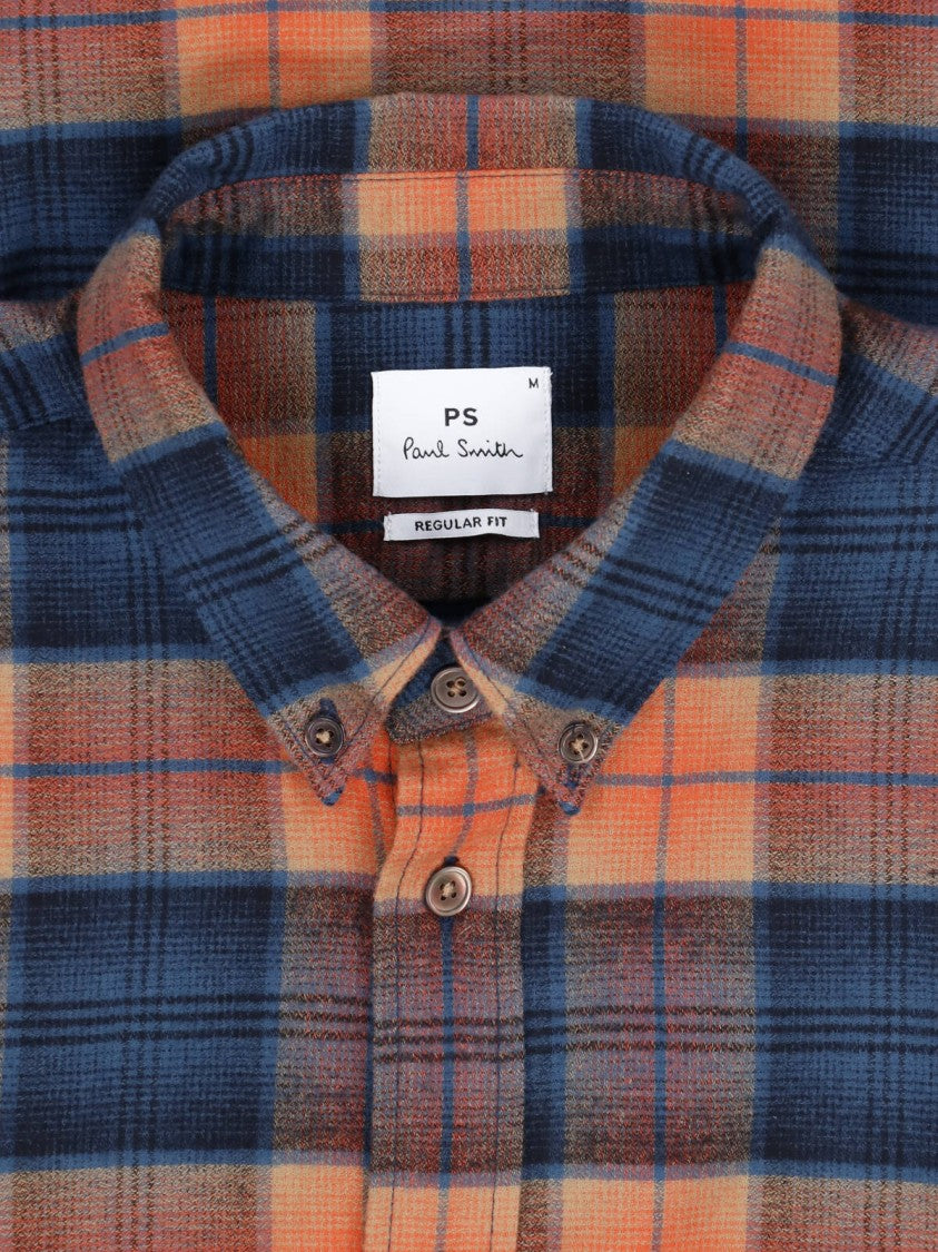 Paul Smith Multicolor Plaid Cuffed Button-Down Shirt