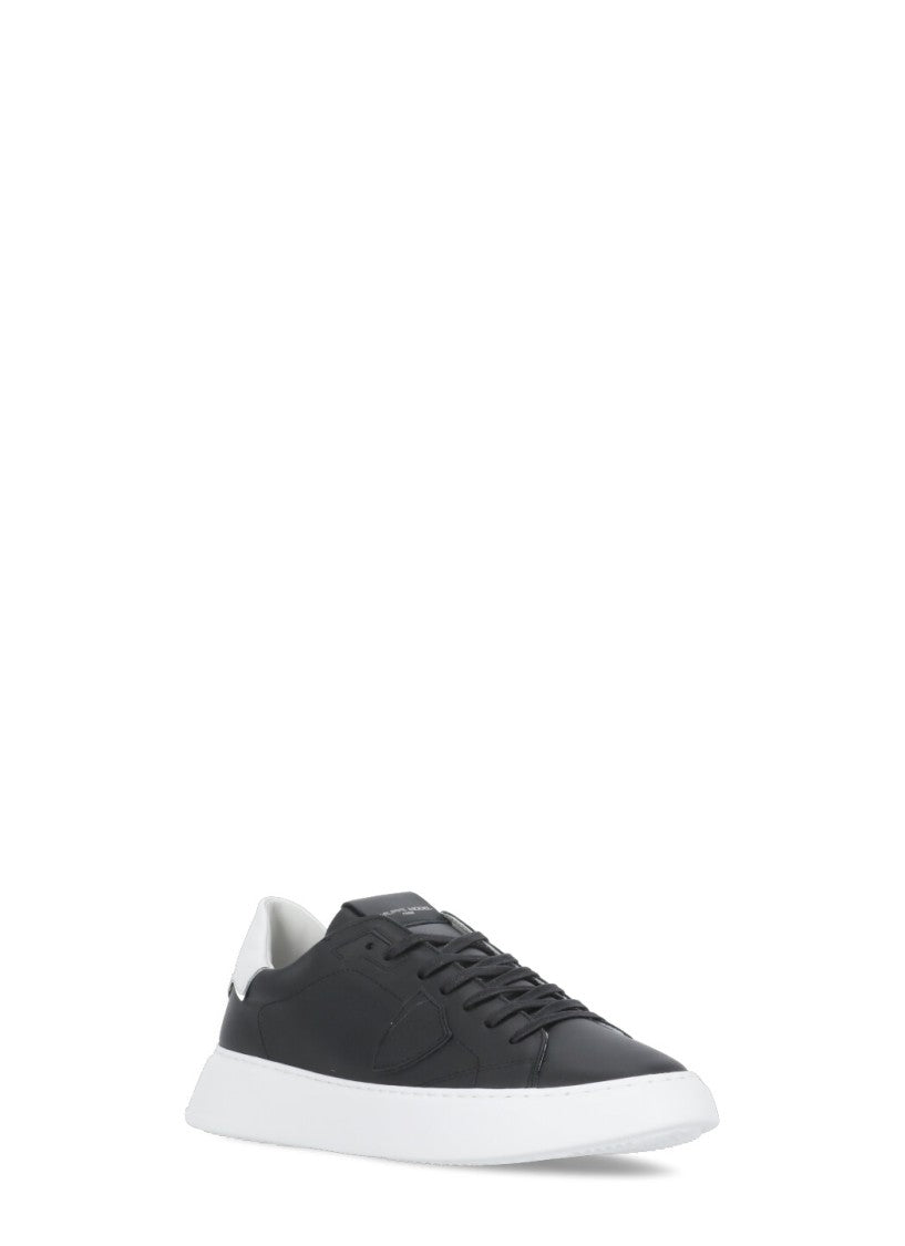 Philippe Model Temple Low Sneakers With Contrasting Logo Heel