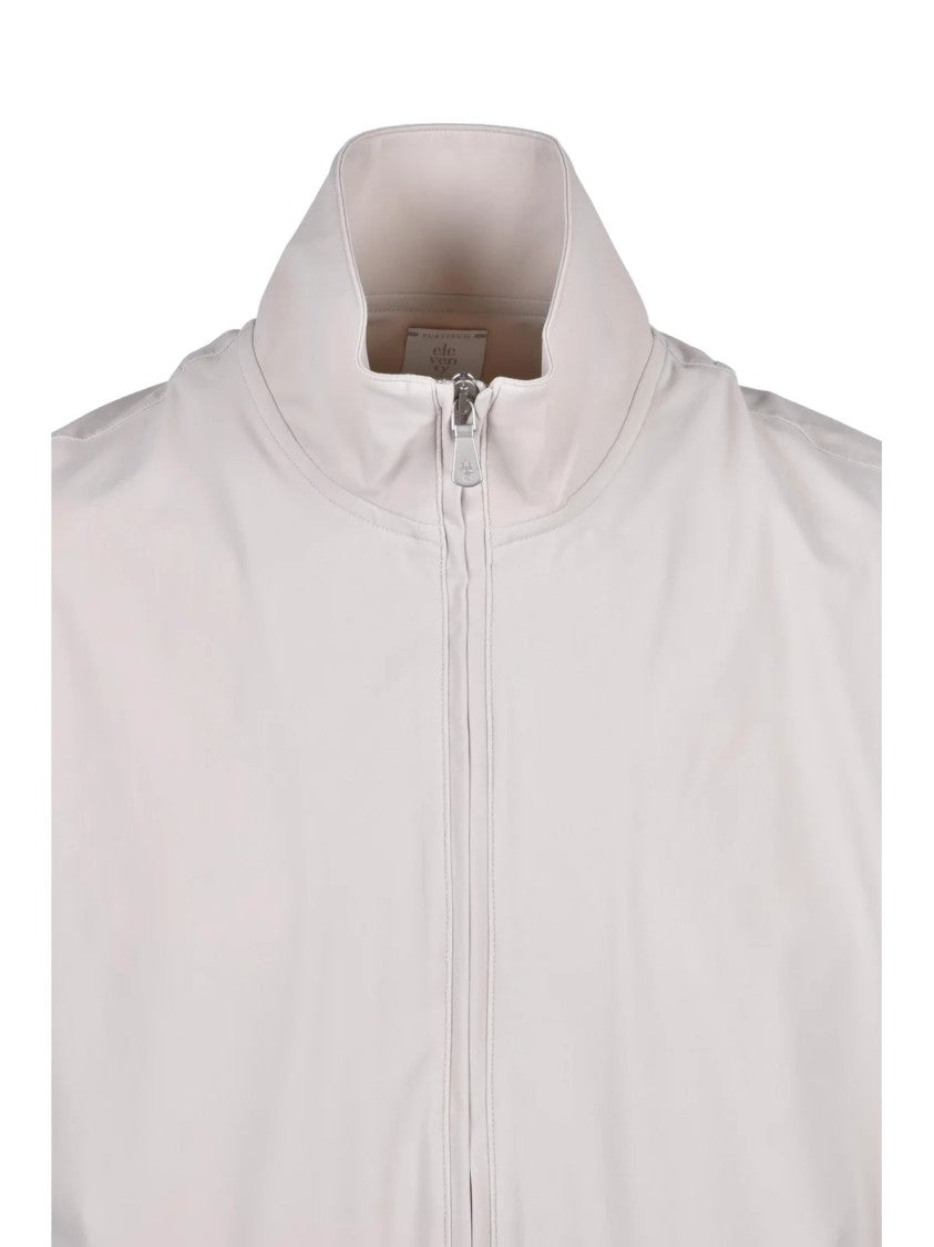 Eleventy Beige Polyamide Elastane Technical Zip Vest