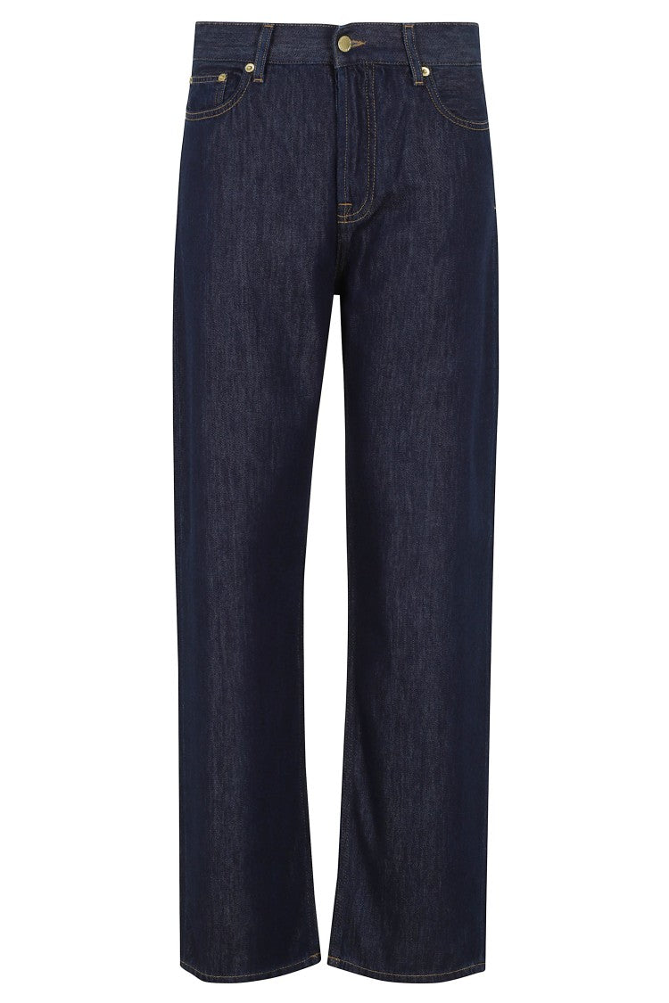 Darkpark Indigo Gale Relaxed Fit Straight-Leg Cotton-Blend Jeans
